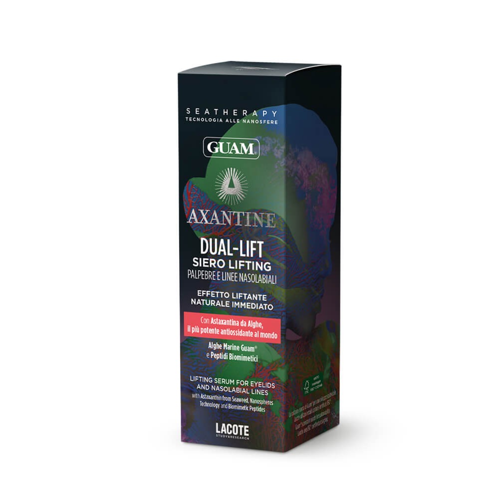 Axantine Dual-Lift serum s pululanom in biomimetičnimi peptidi – GUAM Axantine