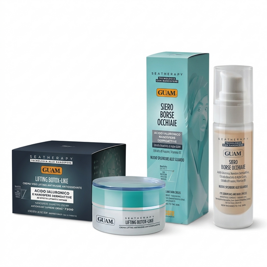 GUAM Seatherapy paket — lifting krema za obraz 50 ml in serum za predel okoli oči 30 ml v originalni embalaži