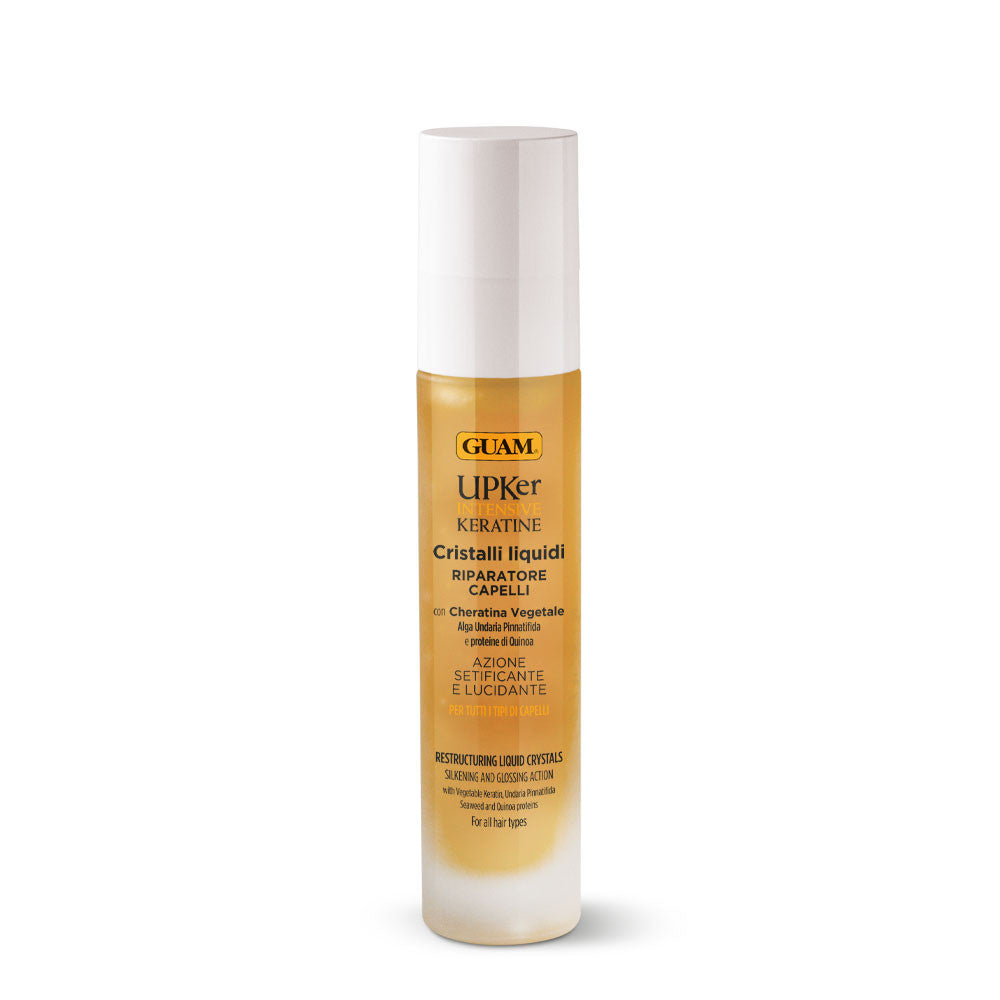 Tekoči kristali za lase s keratinom in algami – ukroten frizz in zaščita pred vročino, 50 ml